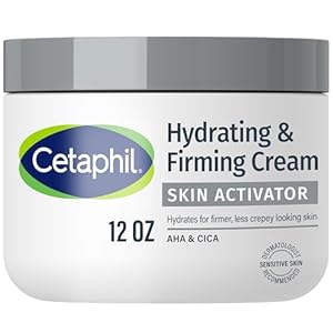 Cetaphil Skin Activator Hydrating & Firming Body Cream 12oz, Mandelic Acid (AHA) and Centella Asiatica (CICA) Cream, Hydrates and Firms Aging Skin, Anti-Aging Skincare, 12 oz