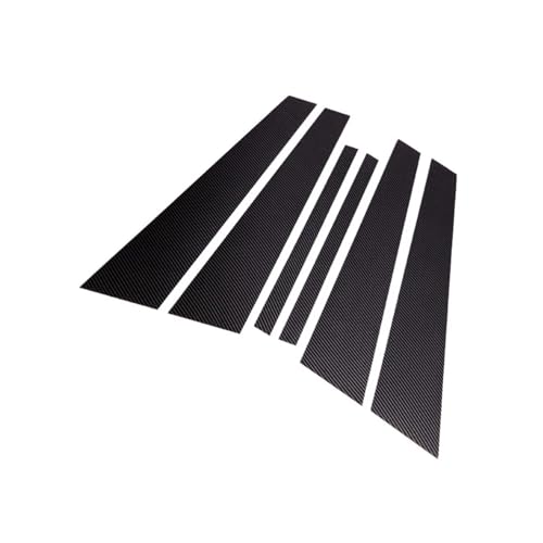 Cubierta de postes de pilar de ventana con acabado de fibra de carbono