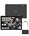 Ulefone RugKing Pad 2 Pro Rugged Tablet, 256GB+2TB TF, 10.1" Corning Gorilla Glass, 10200mAh Dock Charging, Built-in eSIM, Android 16, Dual Stereo Speaker, 48MP 4G 3-Card Slot 5G WiFi Gaming, Black