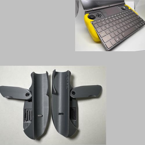 3Dプリント PLA素材、マグネット式可変形状グリップスタンド、for gpd 2 との互換性あり、手の感触向上、快適なゲームプレイサポート、黒 (グレー)
