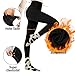 CAMPSNAIL 2er Pack Thermo Leggings Damen Im Winter, Gefüttert High Waist Thermohose Dicke Warm Fleece Leggins Blickdicht Für Sport (Schwarz/Schwarz,L/XL)