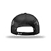 Richardson 112 Classic Six-Panel Adjustable Snapback Trucker Cap | Bulk Packs Available (Black)