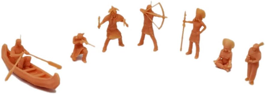 Outland Models Railroad Scenery Native American Indian Tribe Figure Set 148