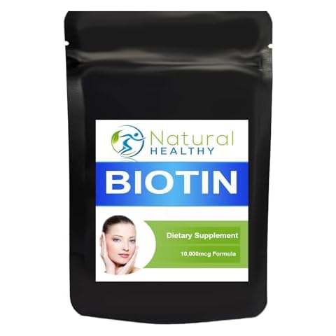 Biotin 10,000mcg Tablets for Hair, Skin, Nails Cover
