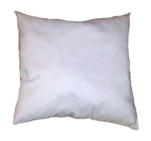 ReynosoHomeDecor 18x18 Inch Square White Cotton-Blend Throw Pillow Insert Form