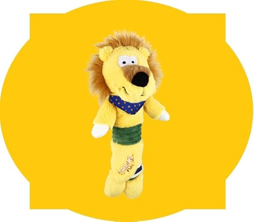 GiGwi Dog Toy, Plush Toy, Cute Squeaky Dog Toy for Playing and Cuddling, 30 cm (Lion)