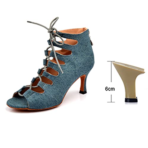 Chaussures de danse de bal stables en denim contre la fatigue - 3