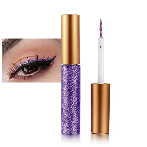Delineador Líquido de Brillo Morado Resistente al Agua miniatura 1