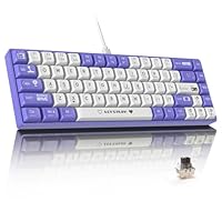 黒い有線キーボード 本体 Amazon | メカニカル、UK配列、61キーキーボード、MK21有線
