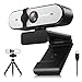 Produktbild Campark 2K Webcam mit Mikrofon, Autofokus Ultra-HD Automatischer Lichtkorrektur Webkamera Plug und Play mit Abdeckung und Stativ Computerkamera für Online-Studienanruf Live-Streaming Videoanruf