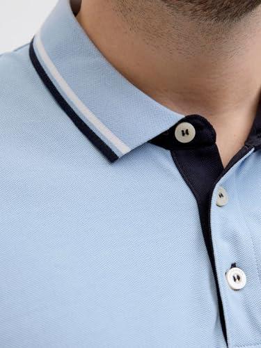 JACK & JONES Male Poloshirt Plus Size Einfarbig Poloshirt – Ansicht 6