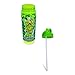 Silver Buffalo Teenage Mutant Ninja Turtles Water Bottle With Flip-Up Straw | BPA-Free Plastic Sports Jug | Holds 20 Ounces