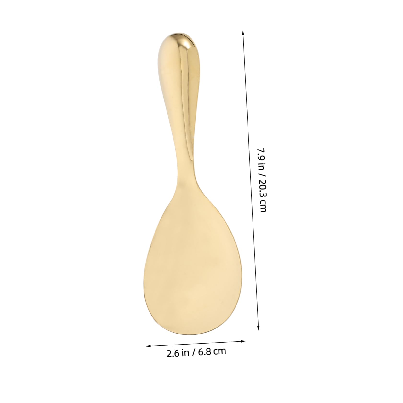 OFFSCH Stainless Steel Rice Spoon High Gloss Mixing Spoon for Serving Rice Salad Ramen Ergonomic Design for Home Kitchen Restaurant Use Easy to Clean