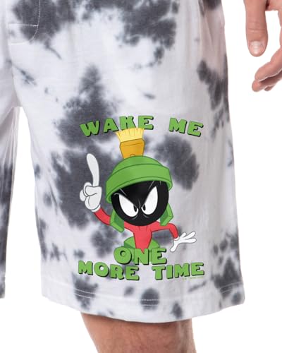 Looney Tunes Marvin The Martian Men's Funny Wake Me One More Time Sleep Pajama Shorts for Adults2