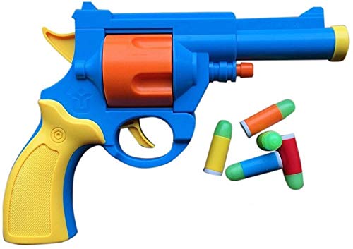 toshi station .45 ACP British Bull Dog Revolver Toy Gun with Soft Bullets, Rotating Cylinder, Top Break Action
