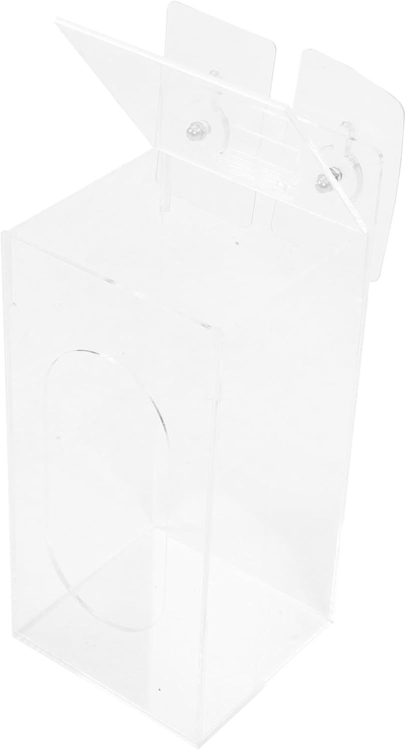 Angoily Pcs Wall Mount Gloves Dispenser Multi-Functional Mask Organizer Sturdy Acrylic Easy Clean Space-Saving