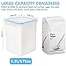 buways Extra Large 5.5 Qt Airtight Food Storage Containers(Set of 4)-BPA-Free Pantry Bulk Kitchen Containers for Flour,Suger,with 2 Measuring Cups-24 Labels&Pen