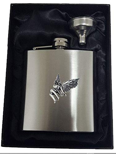 Flasque fée des feuilles étain anglais acier inoxydable 177 ml étanche