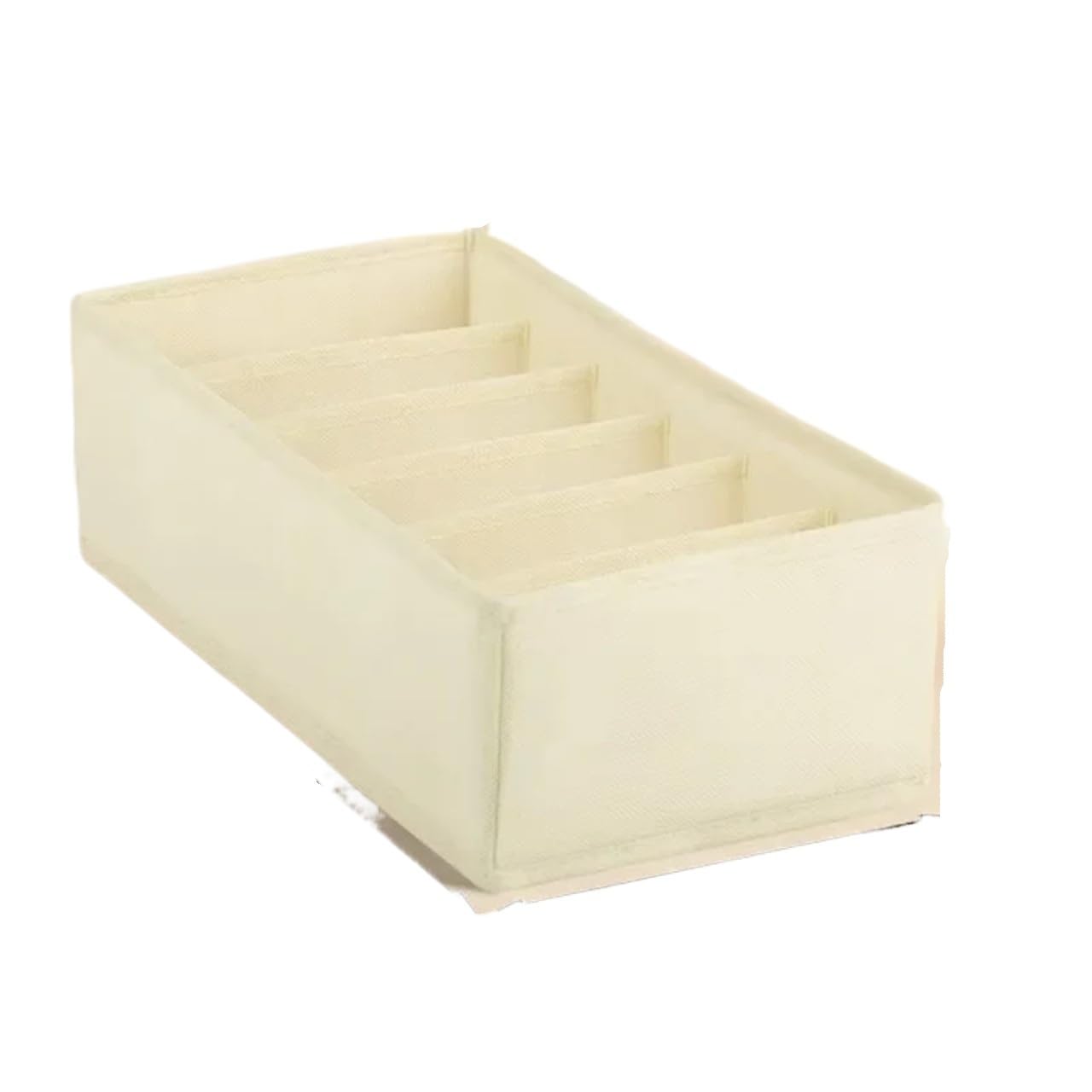 GYTTDERFL Sock Organiser Underwear Organizers Of Cabinets And Drawers Wardrobe Clothes Bra Organizer For Socks Pants Home Foldable Storage Box(Yellow-6grids)