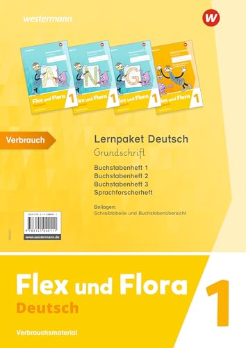 Flex und Flora - Ausgabe 2021: Lernpaket Deutsch 1 (Grundschrift) Verbrauchsmaterial