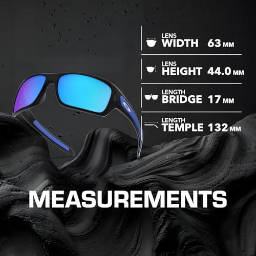 Image of Oakley TURBINE OO9263 Rectangle Shape Sunglasses With Official Eyewear Kit | Men's Sunglasses