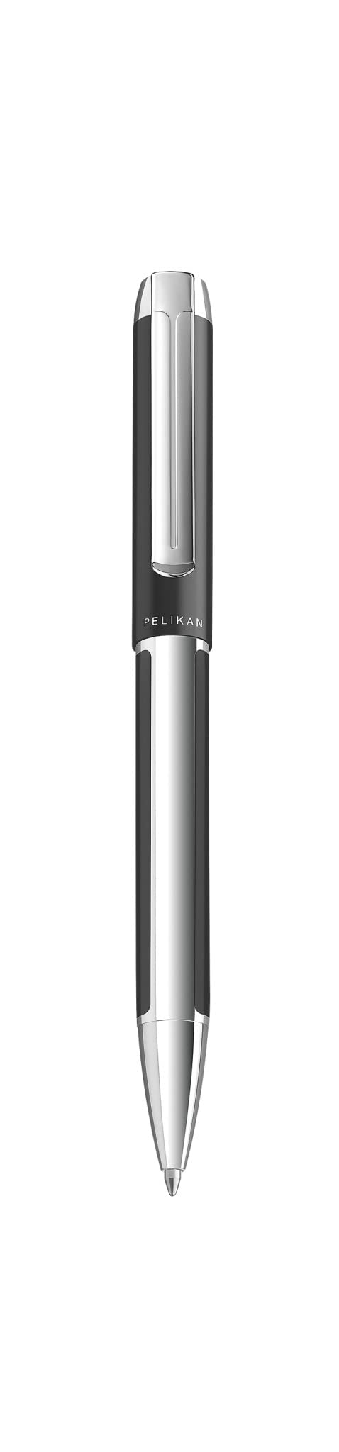 Pelikan Kugelschreiber Pura K40, Anthrazit, hochwertiger Drehkugelschreiber im Geschenk-Etui, 822633