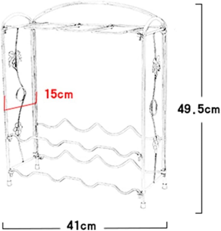 Wine Cabinet Display Rack Metal Wine Bottle Bracket Storage Utensils
