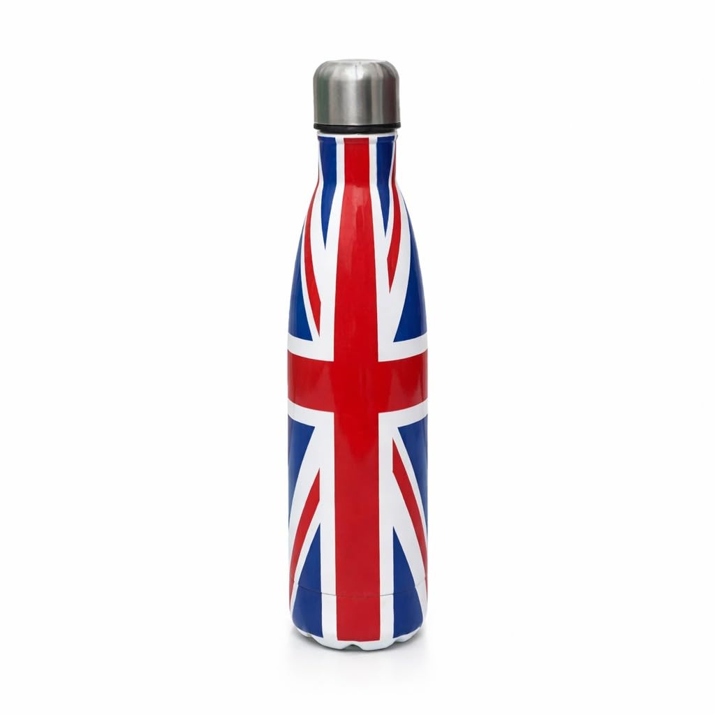 500ml Stainless Steel Insulated Water Bottle Leakproof BPA Free Double Wall Vacuum Flask Keeps Drinks Cold 24h Hot 12h for Gym Travel Office (1