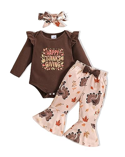 Image of Doresbebe Baby Girl Clothes Newborn Infant Outfits Cute Summer Clothes Spring Romper Set+Hat+Headband