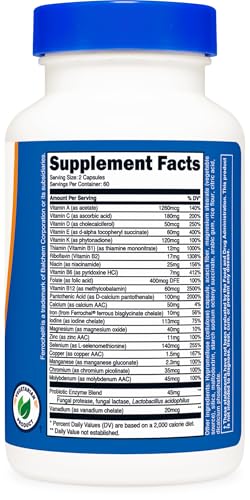 Nutricost ZL08126 Multivitamin With Probiotics 120 Vegetarian Capsules thumb #4