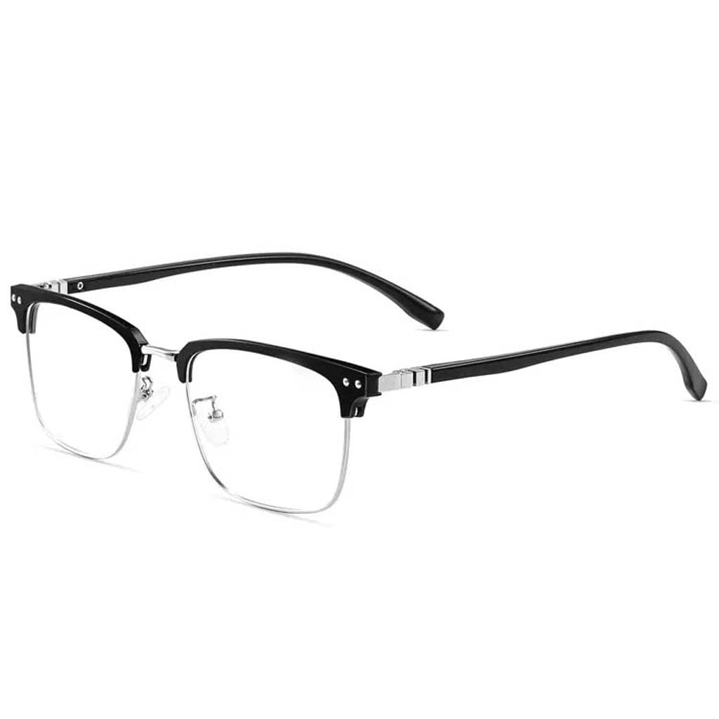 WZX HD Anti-Blue Gafas de Lectura Ultra-Light Anti-Blue Light Gafas de Mediana Edad y Ancianos Gafas de Lectura Ligeras Gafas de Metal-Hombres Gafas de luz Anti-Blue