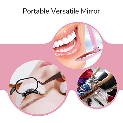 Espejo plegable rectangular para extensiones de pestañas miniatura 6