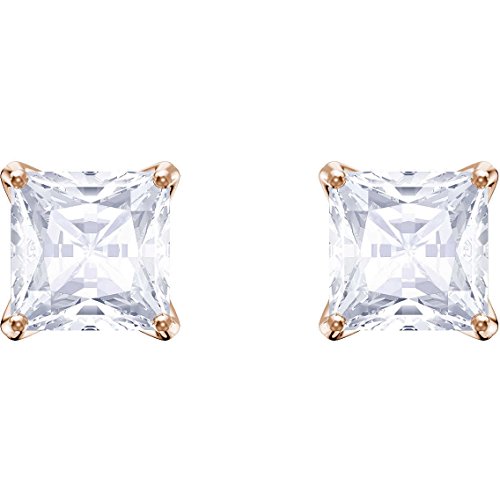 Swarovski Orecchini Stud Attract, Bianco, Placcato Oro Rosa