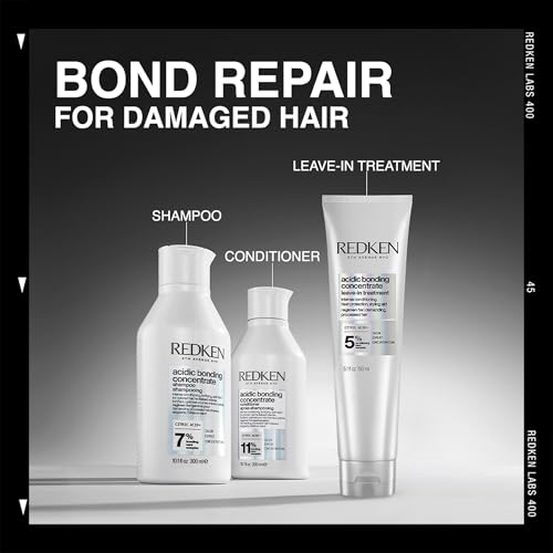 Redken, Voor Beschadigd, Veeleisend en Gekleurd Haar, Beschermt Intensief Tegen Haarbreuk en Hitte, Bonding Verzorging, Acidic Bonding Concentrate Leave-in Treatment, 150 ML