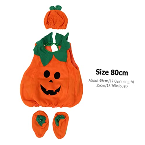 NOLITOY 1 Conjunto De Terno De Abóbora Ternos De Bebê Para Meninos Roupas De Bebê Recém-Nascido Roup