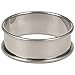 Matfer Bourgeat Stainless Steel Shallow Flan/Dessert Ring Mold, 3.5