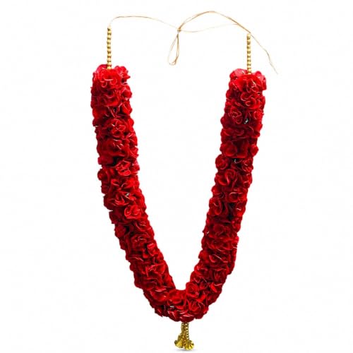 Best Artificial Flower Garlands: Festive Floral Decor 29 Handmade Artificial Flower Garland Mala for Photo Frame and God I...
