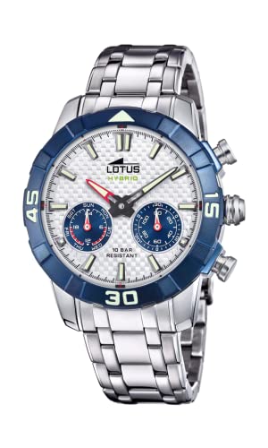 Montre hybride connectée Lotus homme en acier 18810/1 étanche 10 ATM pour le quotidien