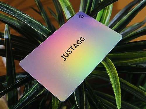 Image of Digital Business Card - Smart NFC Contact and Networking Card (Black) (Aurora)