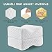 Coisum Knee Pillow for Side Sleepers - Upgraded Foldable & Expandable Leg Pillow for Sciatica, Back Pain, Leg, Hip, Joint Pain - Orthopedic Memory Foam Knee Pillow for Side & Back Sleepers, Pregnancy.