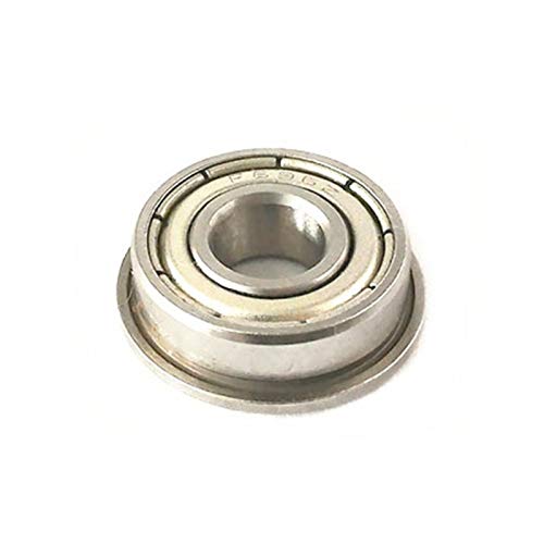 DINGGUANGHE-CUP Flanged Bearings 2pcs F696ZZ Miniature Flange Bearing 6x15x17x5mm Bearing Steel Material F696-ZZ Industrial Products