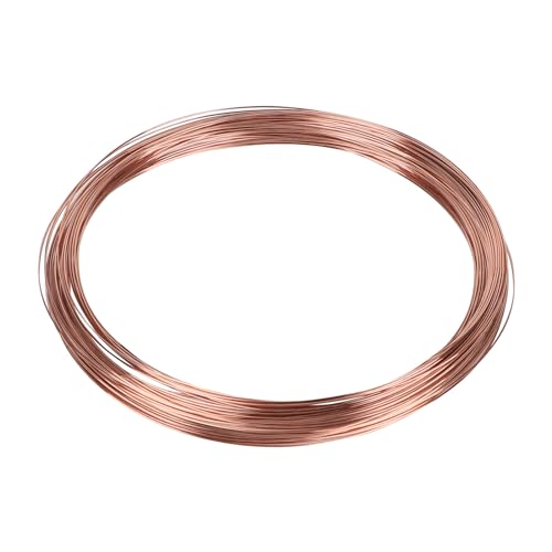 EFUTURETIME Bare Copper Wire, Ø 1mm X 50M, T2 Pure Copper Wire for Soldering, Appliance, Electric Motor, Solenoid, Craft, Experience