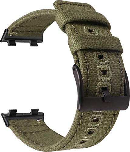 Shieranlee Compatible with Oppo watch 1 41mm strap,Soft Woven Nylon Replacement Band with Adjustable Closure - Image 2