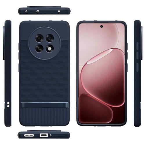 Image of Shockproof Case Compatible with Oppo F31 Pro Plus 5G | Full Camera Protection | TPU Flexible Back Cover for Oppo F31 Pro Plus 5G (Steel Blue)