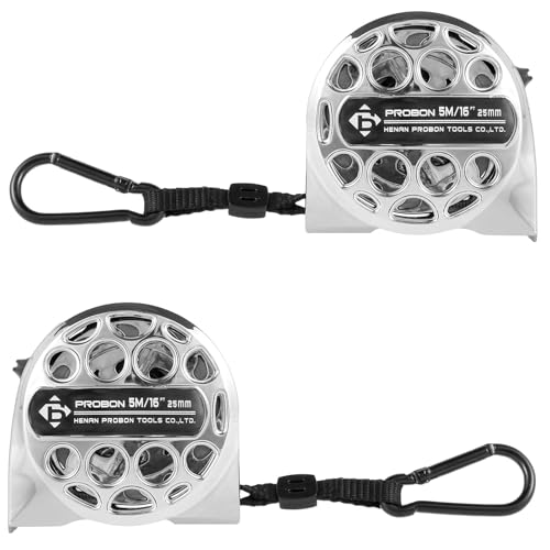 Cinta Métrica Retráctil Acero Inoxidable 5M/16FT 2 Pcs miniatura 1