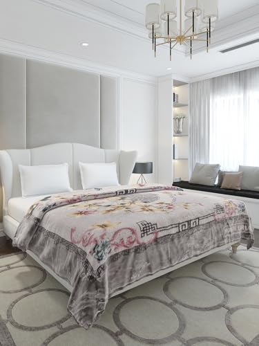 Image of Monte Carlo Double Bed Heavy Winter Blanket Marshal 2 Ply 850 GSM | 4.5 KG (240x220 CM), Cool Grey