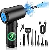 Generic Portable Black Air Duster Powerful, Eco-Friendly, Lightweight Design for Cleaning Keyboards, Electronics, Car Interiors, and Tight Spaces Effortlessly