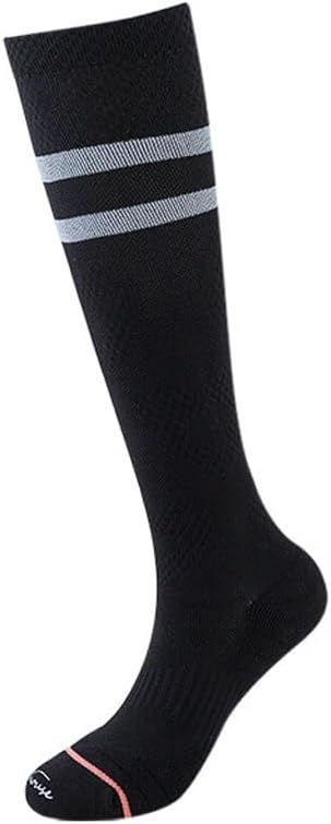 Long Running Marathon Socks Towel Bottom Solid Color Compression Sports Calf Socks