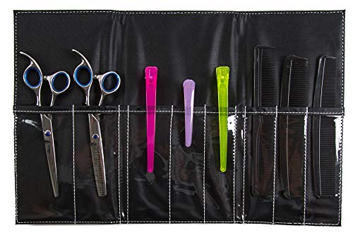 Comb Case for Stylist - Fold Up Scissors Case - Hair Dresser Organizer - Salon Scissor Holder - Shear Holder for Stylist - Shears Case Hair Professional