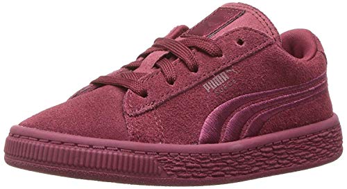 PUMA Unisex-Baby Suede Classic Badge Sneaker, Cabaret, 9 M US Toddler